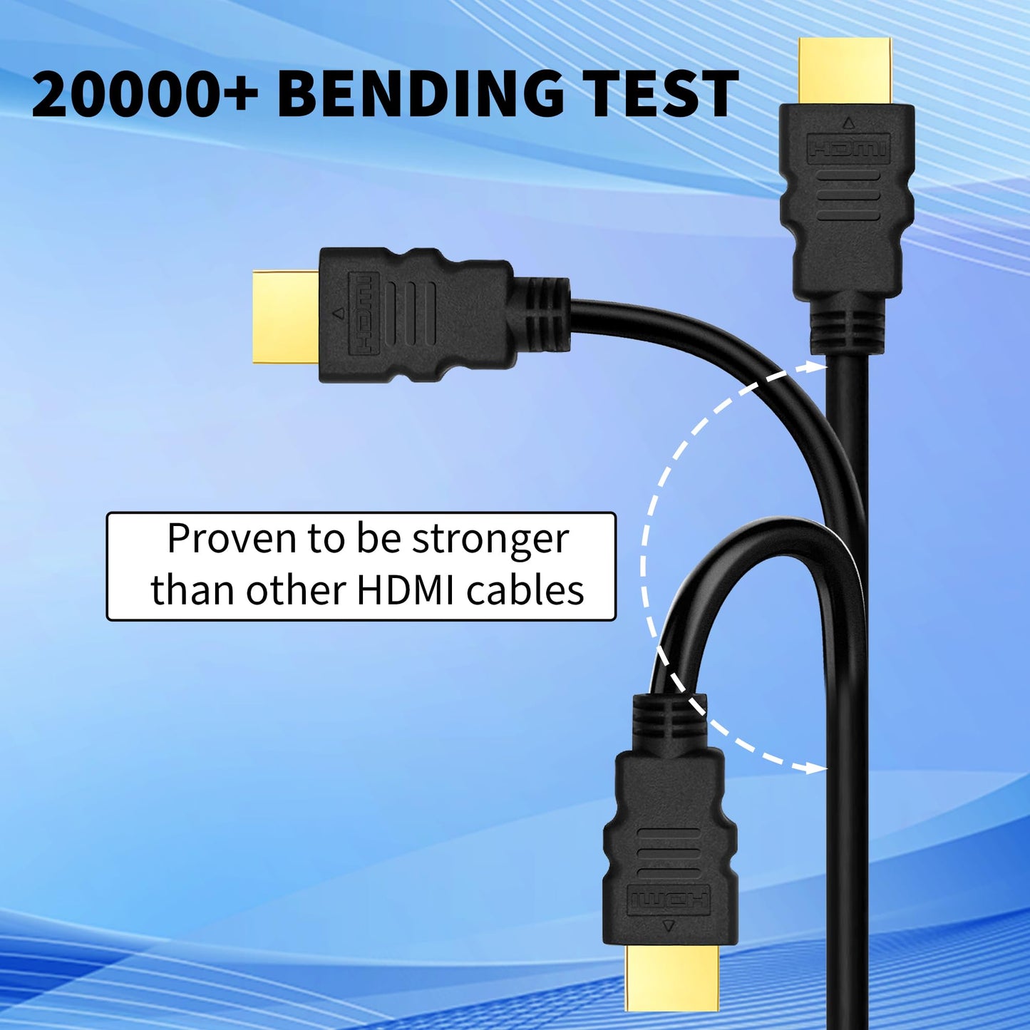 CENTROPOWER 4K HDMI Cable 3 ft 5-Pack 2.0 Ultra HD/Cord,High-Speed, 18Gbps,2.0b @60Hz,(1080P 2160P HDR),Black HDMI Cord，for Laptop, Monitors, HDTV