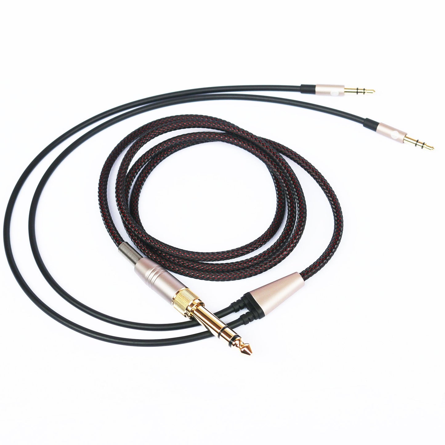 NEW NEOMUSICIA Replacement Cable Compatible with Hifiman HE4XX, HE-400i (The Latest Version with Both 3.5mm Plug) Headphones 3.5mm / 6.35mm to Dual…