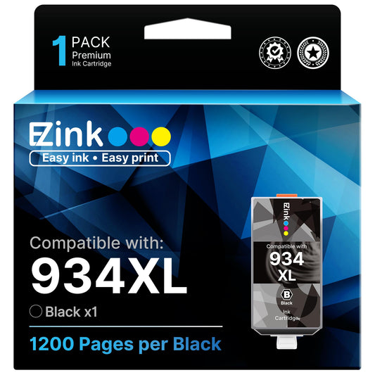 E-Z Ink Compatible Ink Cartridge Replacement for HP 934 934XL 934 XL High Yield to use with HP Officejet 6800 6812 6815 6825 6822 6820 OfficeJet Pro