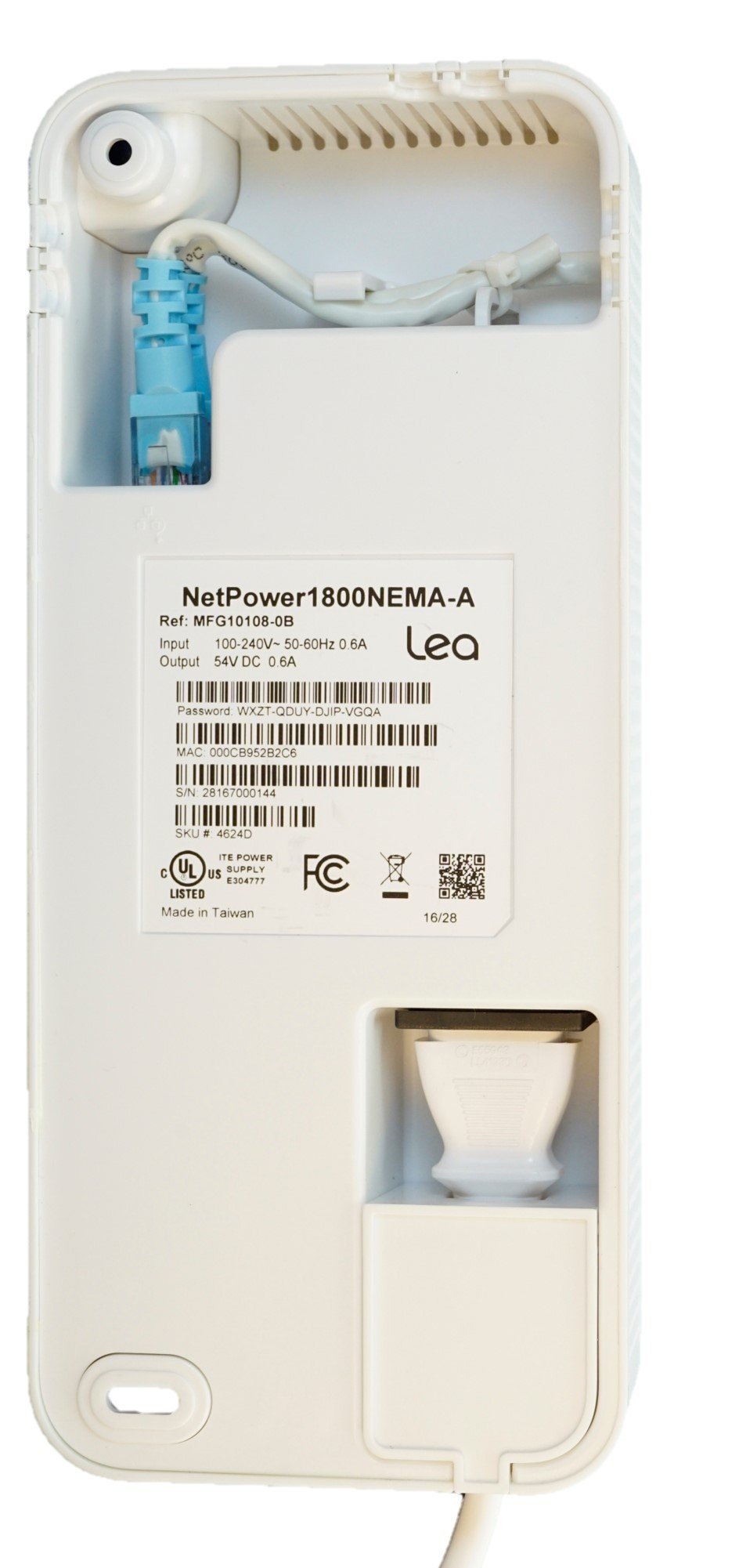 LEA Networks NetPower1800 PoE/PLC + NetSocket1800 PLC Kit. HPAV2 PLC Ethernet Over Powerline Adapter and 30W PoE with Built-in HPAV2 PLC