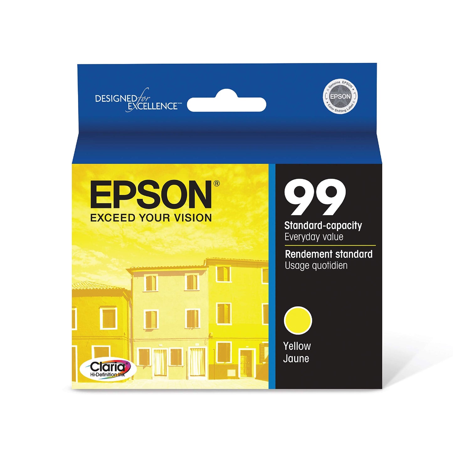 Epson 99 Claria Hi-Definition Ink Standard Capacity Yellow Cartridge (T099420-S) Works with Artisan-700, 710, 725, 730, 800, 810, 835, 837