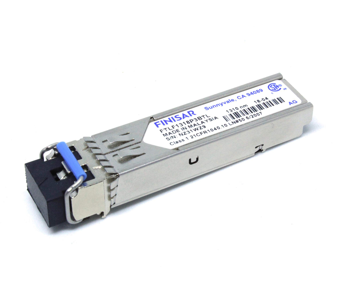 Finisar Industrial Temperature 1.25 Gb/s RoHS Compliant Long-Wavelength Pluggable SFP Transceiver FTLF1318P3BTL