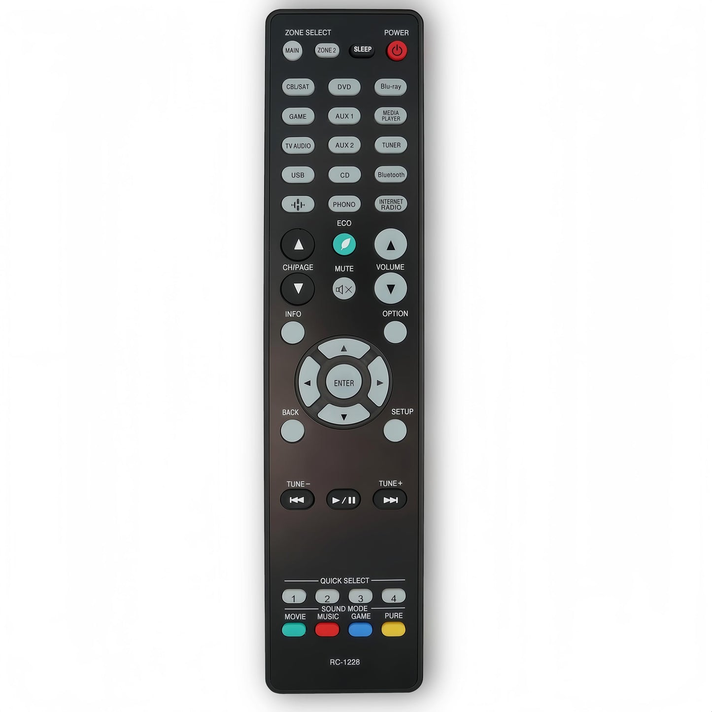 RC-1228 Sub RC-1227 RC-1217 RC-1218 RC-1192 Replacement Remote Fit for Denon Integrated Network AV Receiver AVR-X3600H AVR-X2600H AVR-S950H AVR-X3500H