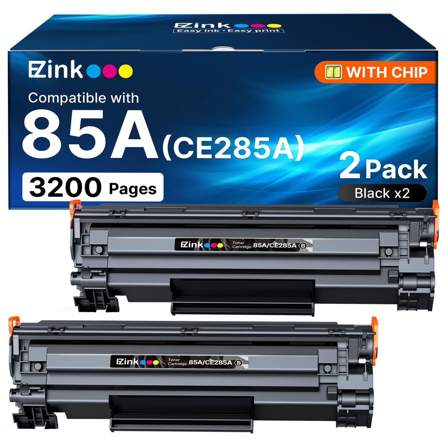 E-Z Ink 85A Compatible Toner Cartridge Replacement for HP 85A Black Toner Cartridge CE285A CE285 use for HP LaserJet Print p1102w P1109W MFP M1212NF