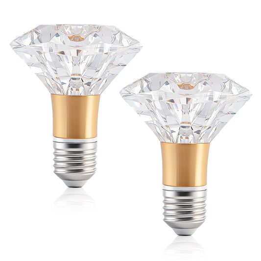 Cofiveevo 6W E27 3000k LED Bulb, Crystal Decorative Light Bulb, Replacement Bulb for Room & Home Décor, Edison Style Clear Glass Bulb for Chandelier