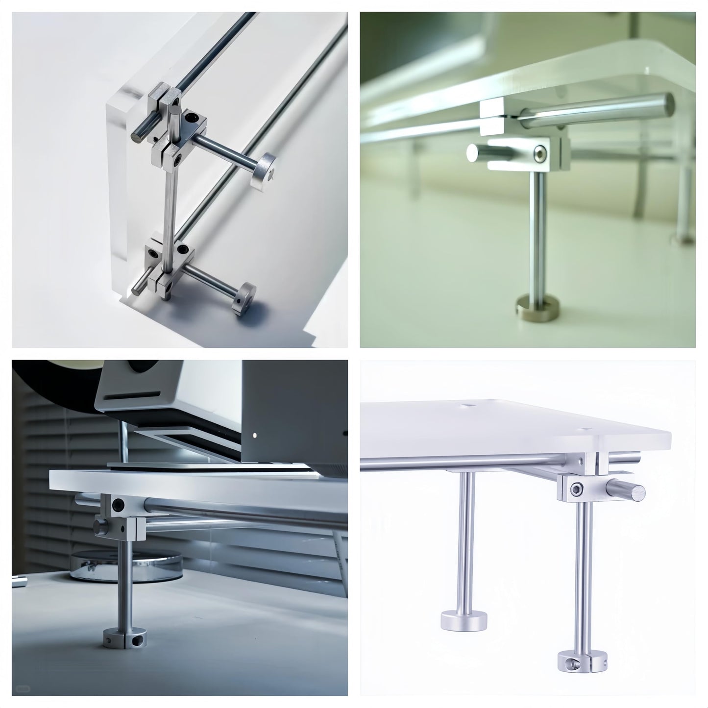JIWINNER Desk Organizer and Accessories, Computer Monitor Stand for Desk, 31.5" Diy Acrylic Monitor Riser for Desk Accessories