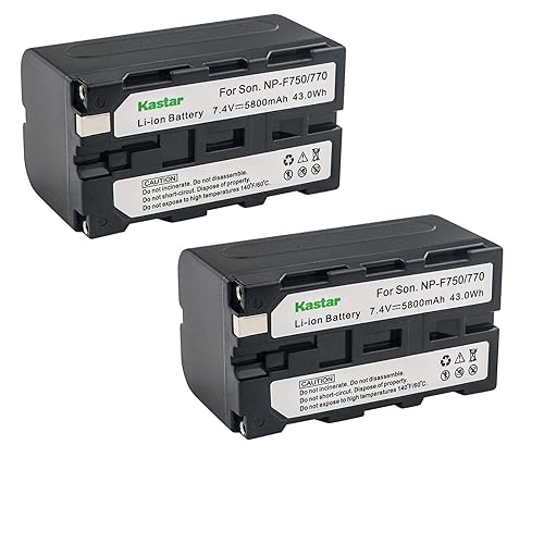 Kastar Battery (2-Pack) Replacement for NP-F770, NP-F750, NP-F730 CCD-RV100 CCD-RV200 CCD-SC9 CCD-TR1 CCD-TR940 Camera CN-126 CN-160 CN-216 CN-304 YN