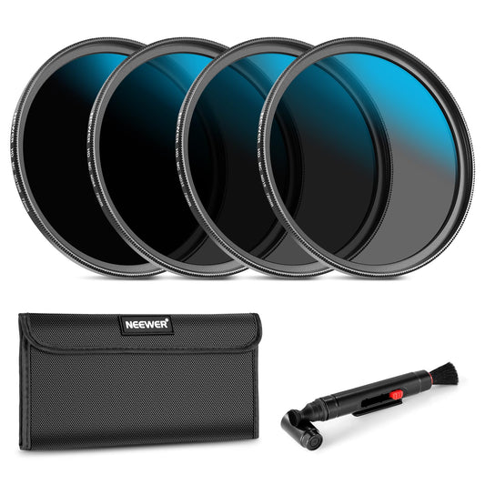 Neewer 72mm ND Lens Filter Set, ND16/ND32/ND64/ND1000, Lens Cleaning Pen, Filter Pouch, HD Filter Accessories Kit Compatible with Canon Nikon Sony