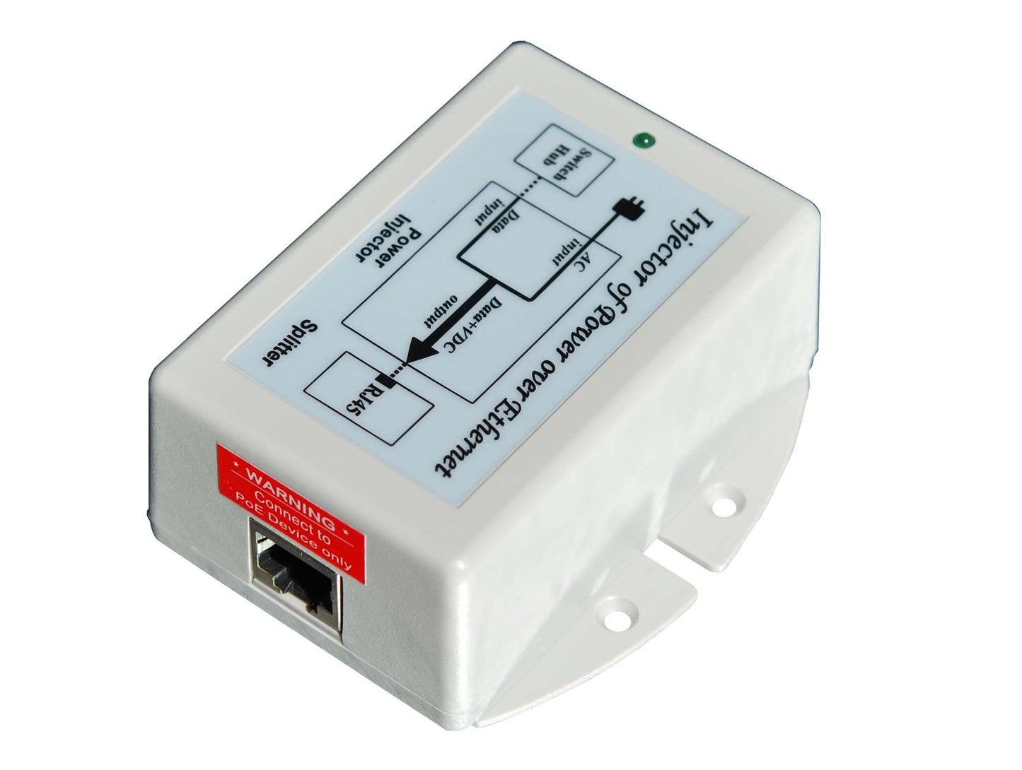 Tycon Systems TP-POE-48GD 16.8W Gigabit POE Power Inserter - US Power Cord44; 48V