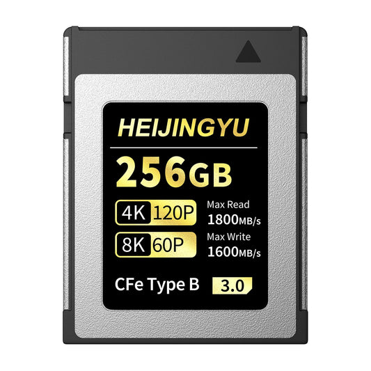 HEIJINGYU 128GB CFexpress Type A High Performance Memory Card Professional Grade, Up to 800MB/s Read Speed and 780MB/s Write Speed for 4K 120P, 8K 30P
