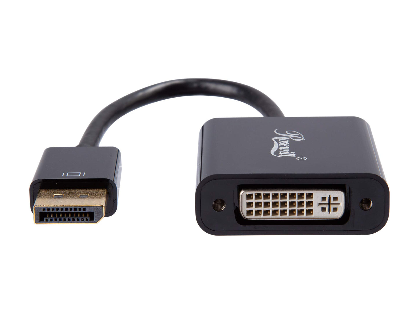 Rosewill osewill DisplayPort to DVI Video Adapter Dongle | Portable Converter for PC Computers, Laptops, Monitors, Projectors, TVs