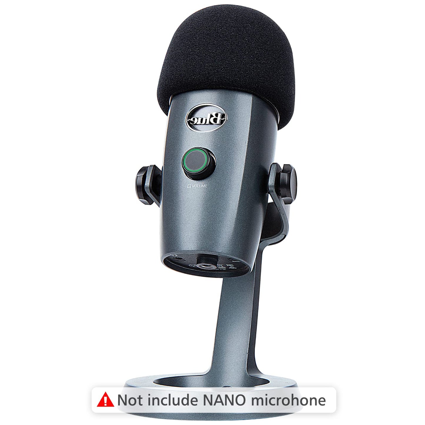 YOUSHARES Yeti Nano Microphone Foam Windscreen - Mic Wind Cover Pop Filter Foam Cover, Professional Customized for Blue Yeti Nano, The Thicker Blue