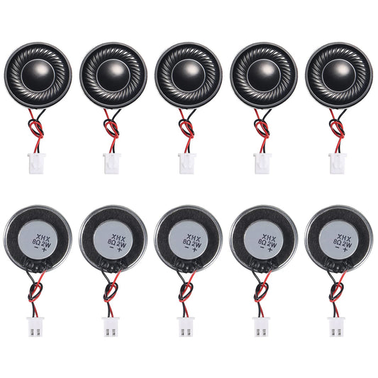 ACEIRMC 10pcs 2W 8Ohm Round Internal Magnet Mini Loudspeaker MP3 MP4 Player Speaker (2W 8Ohm)