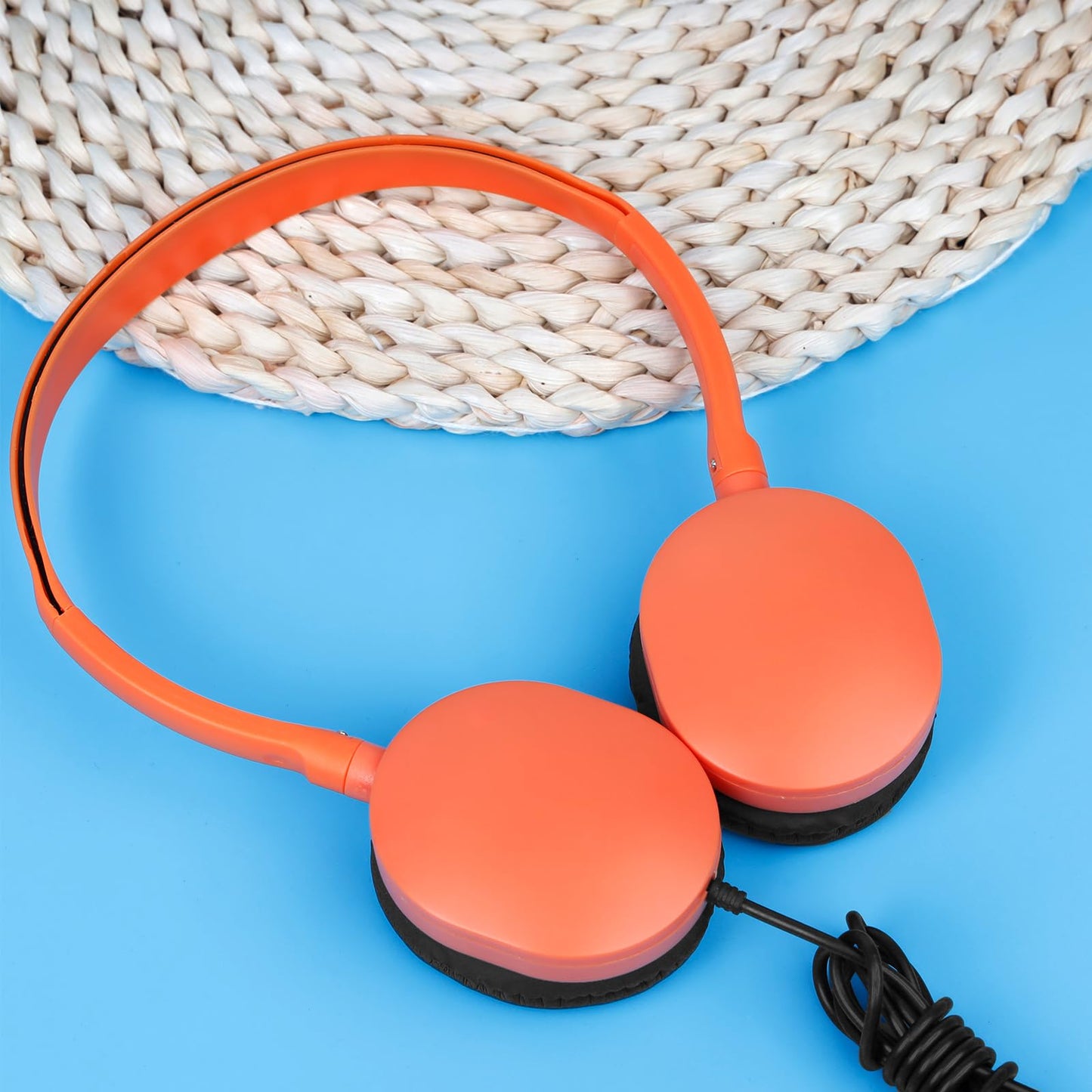 OSSZIT Classroom Kids Headphones Bulk 10 Pack,Class Set of Headphones for School Students Children Toddler Boys Girls Teen 3.5mm Plug Mixed Colors (B)