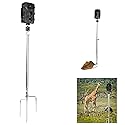 PellKing Universal Hunting & Trail Cameras Holder Stake,1/4''-20 Ground Mount for Hunting Camera,Action Camera,Solar Panels, Night Fishing Mounts