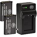 BM Premium 2-Pack of NP-BX1 NP-BX1/M8 Batteries & Charger for Sony CyberShot DSC-RX1, DSC-RX1R, DSC-RX100, DSC-RX100M II, DSC-RX100 III, DSC-H300