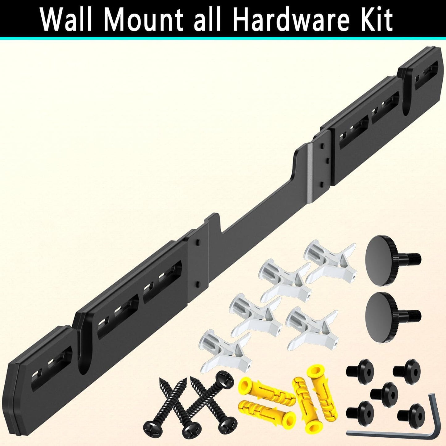 Agandax Wall Mount for Sonos Arc Soundbar and Sonos Arc Ultra Sound Bar (Black), Mount on Wall Under TV? Hanging Mounting Bracket