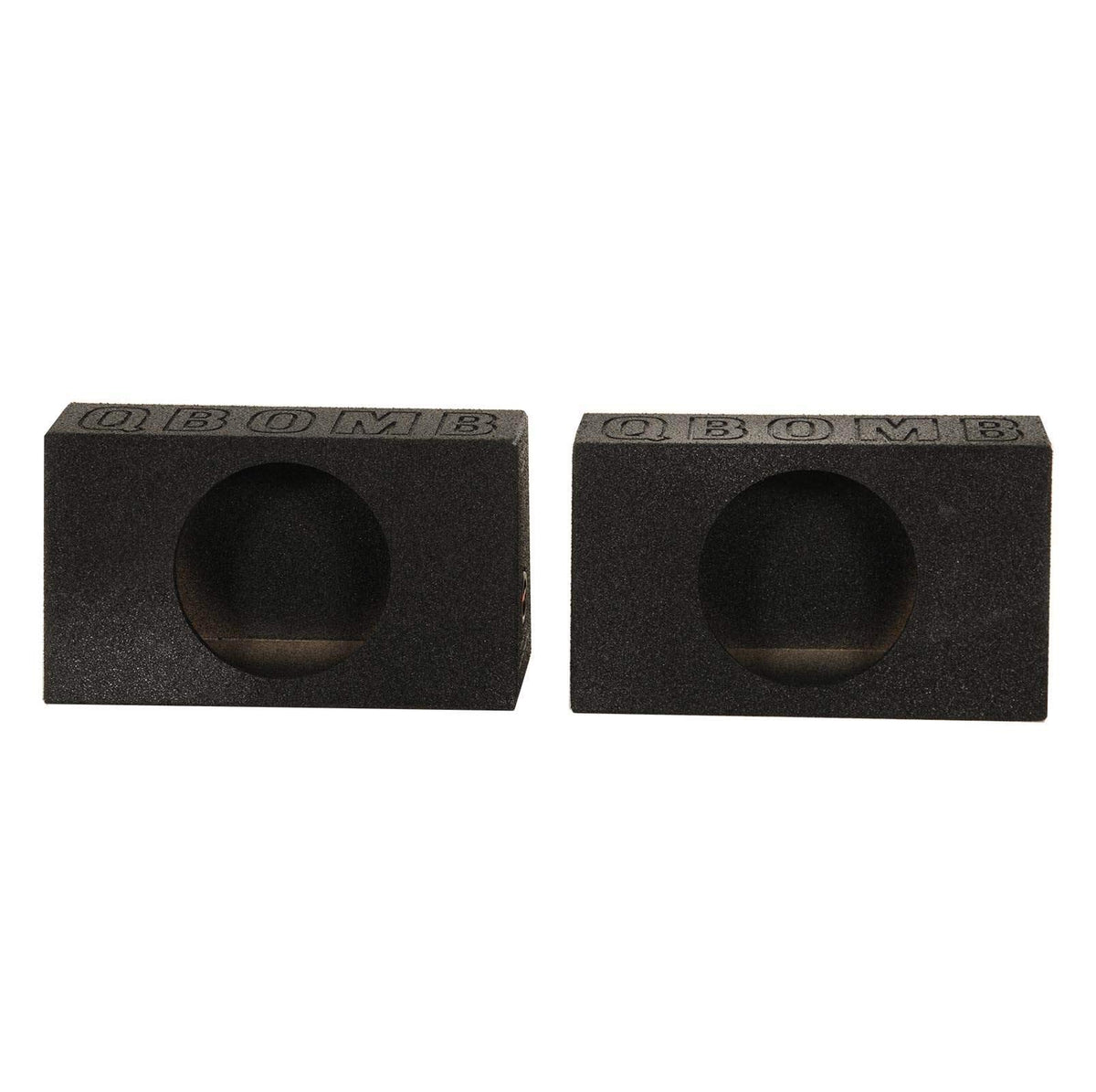 Q Power QBomb Single 12 Inch Sealed Subwoofer Sub Boxes Bedliner Spray, 2-Pack