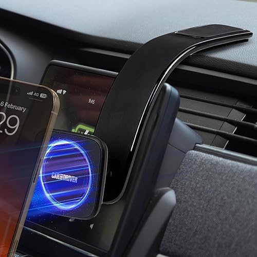 Car and Driver Magnetic Phone Holder for Car - MagSafe Compatible Dashboard Mount, Strong N55 Magnets, Flexible Aluminum Arm, iPhone 17/16/15/14/13