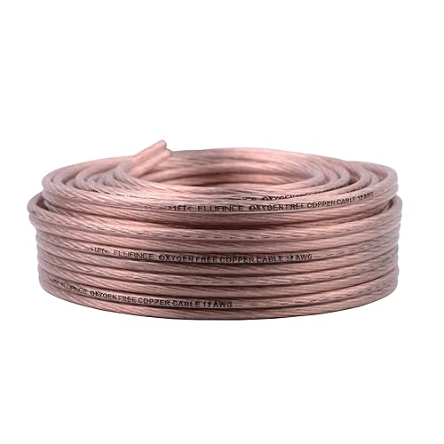 Fluance 12AWG 50ft Speaker Wire, Oxygen-Free Copper Cable, for Hi-Fi Set-up, Home Theaters, Bookshelf or Floor-Standing Speakers