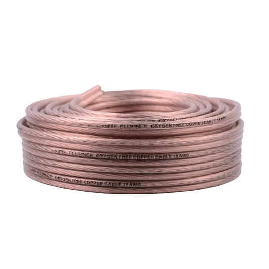 Fluance 12AWG 50ft Speaker Wire, Oxygen-Free Copper Cable, for Hi-Fi Set-up, Home Theaters, Bookshelf or Floor-Standing Speakers