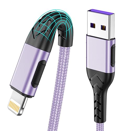 Durcord iPhone Charger, [Apple MFi Certified] 3Pack 3FT USB A Cable for Lightning Charger Cord, Fast iPhone Charging Cord for iPhone Xs…