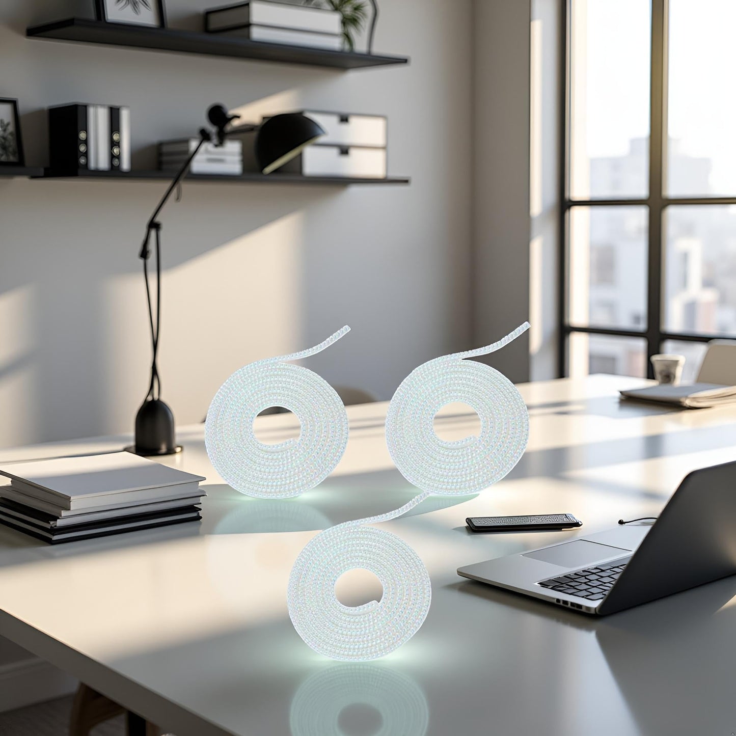 3Pcs White Spiral Cable Protector, Chargers Cable Protector Data Cable Protect Sleeve, Headphone Cable Saver for Phone Earphone USB Data Cable Pet