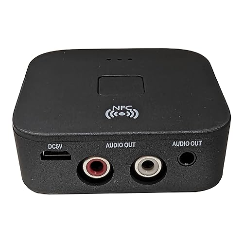 Milestock Bluetooth Audio Adapter for Music Streaming Sound System, Wireless Audio Adapter Works with Smartphones and Tablets, Wireless Adapter