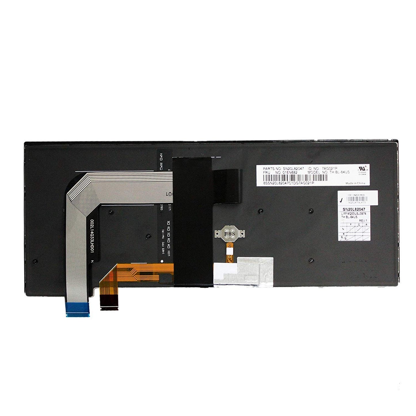 AUTENS Replacement US Keyboard for Lenovo ThinkPad T460s T470s (Not Fit T460 T460p T470 T470p) (6 Fixing Screws) (Backlight)