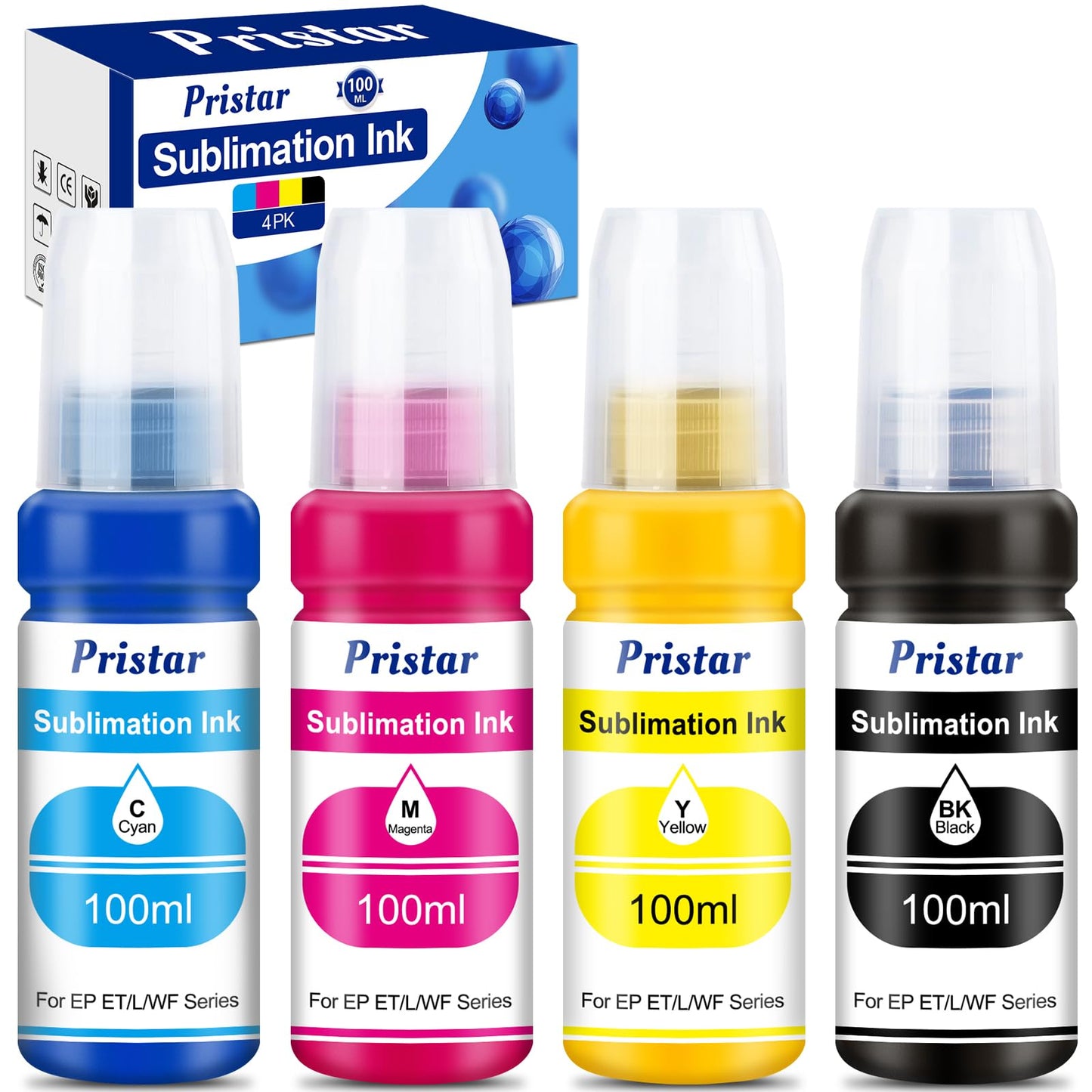 Pristar Sublimation Ink for EPS Ecotank ET 2803 ET-2800 ET-4800 ET-2850 2840 ET-2710 ET 2720 ET 2760 ET-15000 ET-3760 ET-2400 ET-2750 5170 400 ml