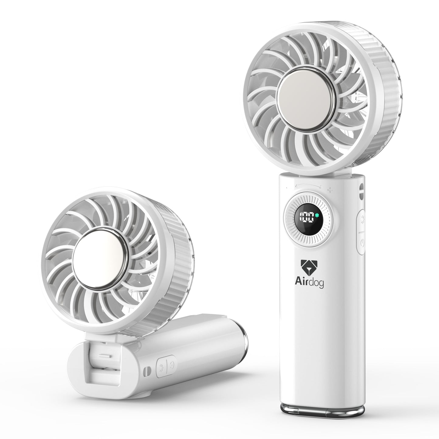 Airdog F200 Handheld Fan with Cooling Ice Function, Portable Fan 100 Speeds