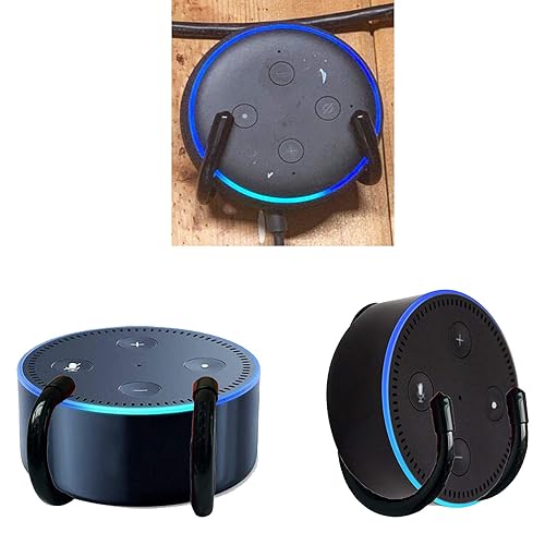 Pmsanzay 1 Pack Adjustable Solid Metal Wall Mount Stand Holder Stand Bracket Hanger Stand for Echo Dot (1st Gen) Echo Dot (2nd Gen) Echo Dot (3rd Gen)
