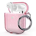ULAK Compatible with AirPods Case Cover, Clear AirPods 2nd Generation Protective Cover Soft TPU Transparent Shockproof Case Accessories with Keychain