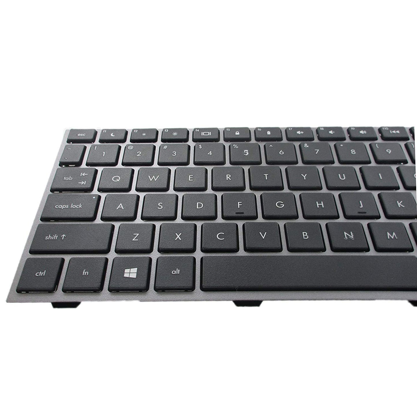 AUTENS Laptop Replacement Keyboard Compatible for HP Probook 4540s 4545s Laptop Silver Grey Frame