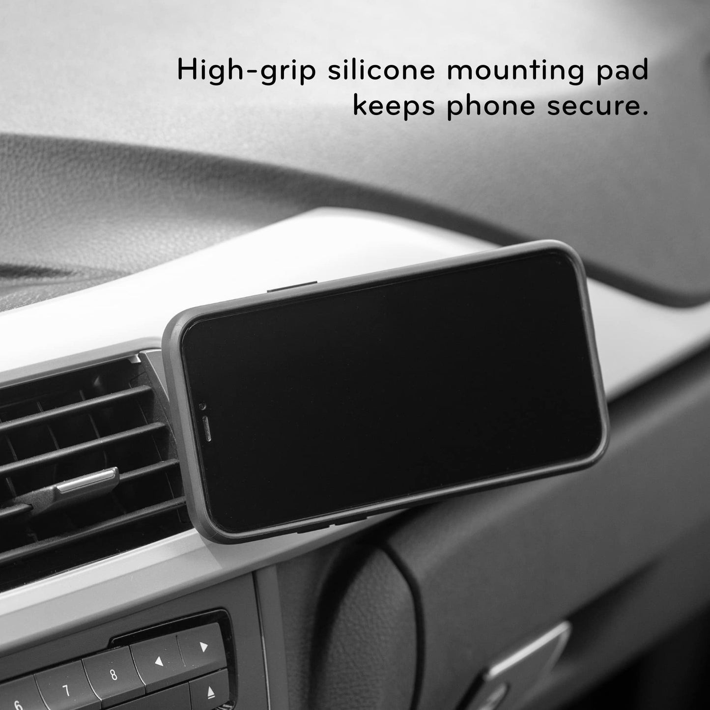 Peak Design Mobile Charging Car Mount, Black, Qi1 Charging, Mounts to Dash or Console, Connects to Mobile Cases, MagSafe Compatible, for iPhone