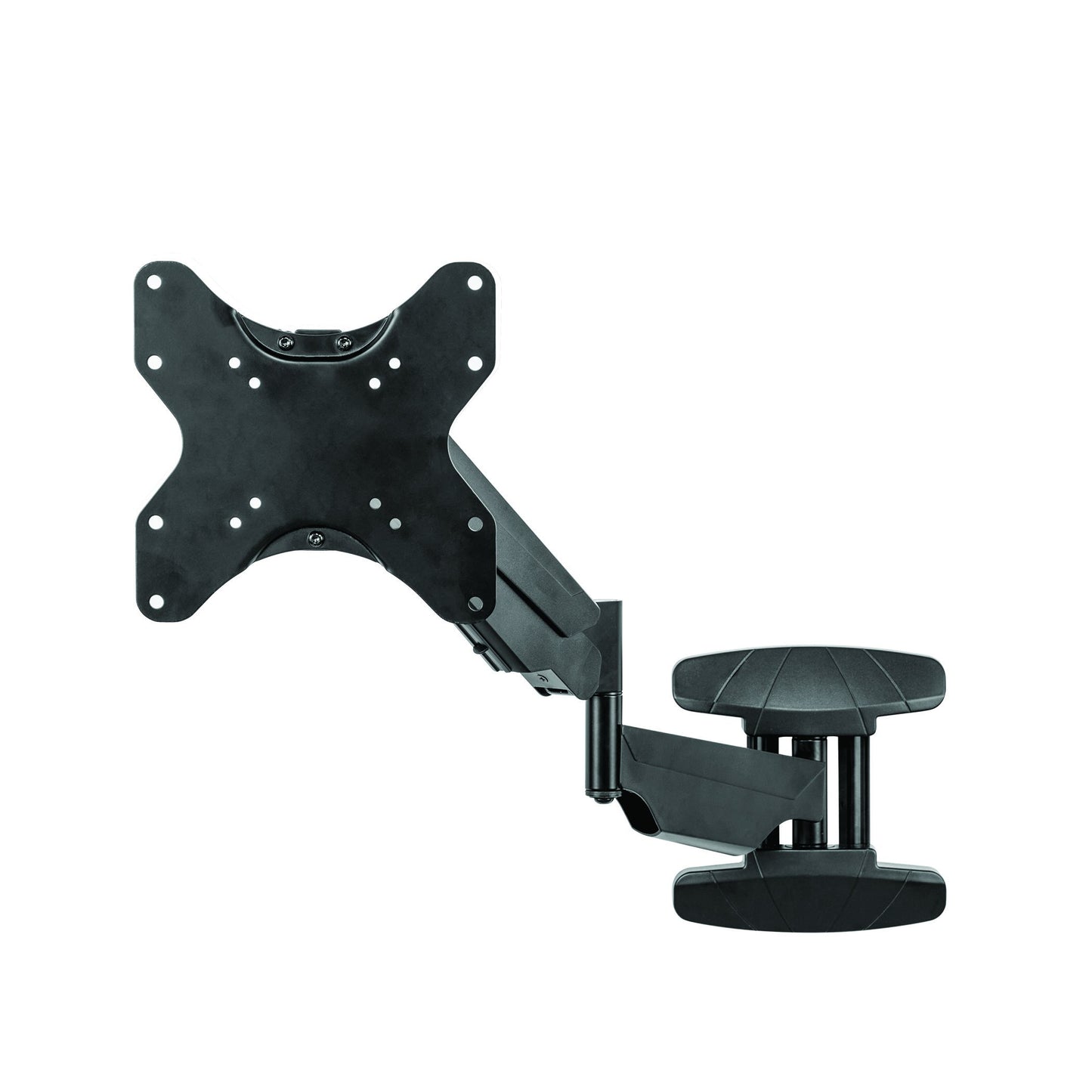 Fellowes 8043501 Floating TV Stand, Wall Mounted TV and Computer Monitor Stand with Single Monitor Arm, 42 Inch Monitor Capacity