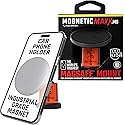 Mob Armor MobNetic Maxx MS - MagSafe Compatible Car Phone Mount w/ 90º Tilt, 360º Rotation & Durable Aluminum Build, Magnetic Holder for iPhone