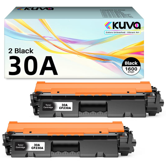 Kuva 30A Black Toner Cartridge - Compatible CF230A Toner Cartridge Replacement for HP 30A CF230A 30X CF230X use with HP LaserJet Pro MFP M227fdn