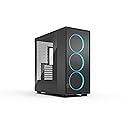 Fractal Design Epoch XL Black RGB - Tempered Glass Light Tint - High Airflow PC Gaming Case - Mesh Front Panel - Three Momentum 14 RGB Fans