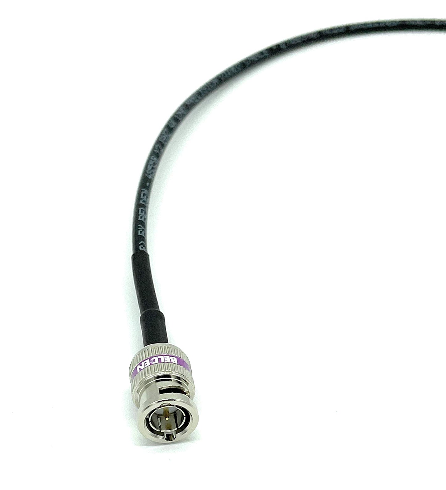 AV-Cables 12G 4K HD SDI BNC - BNC Cable 4855R Mini RG59 (10ft, Black)
