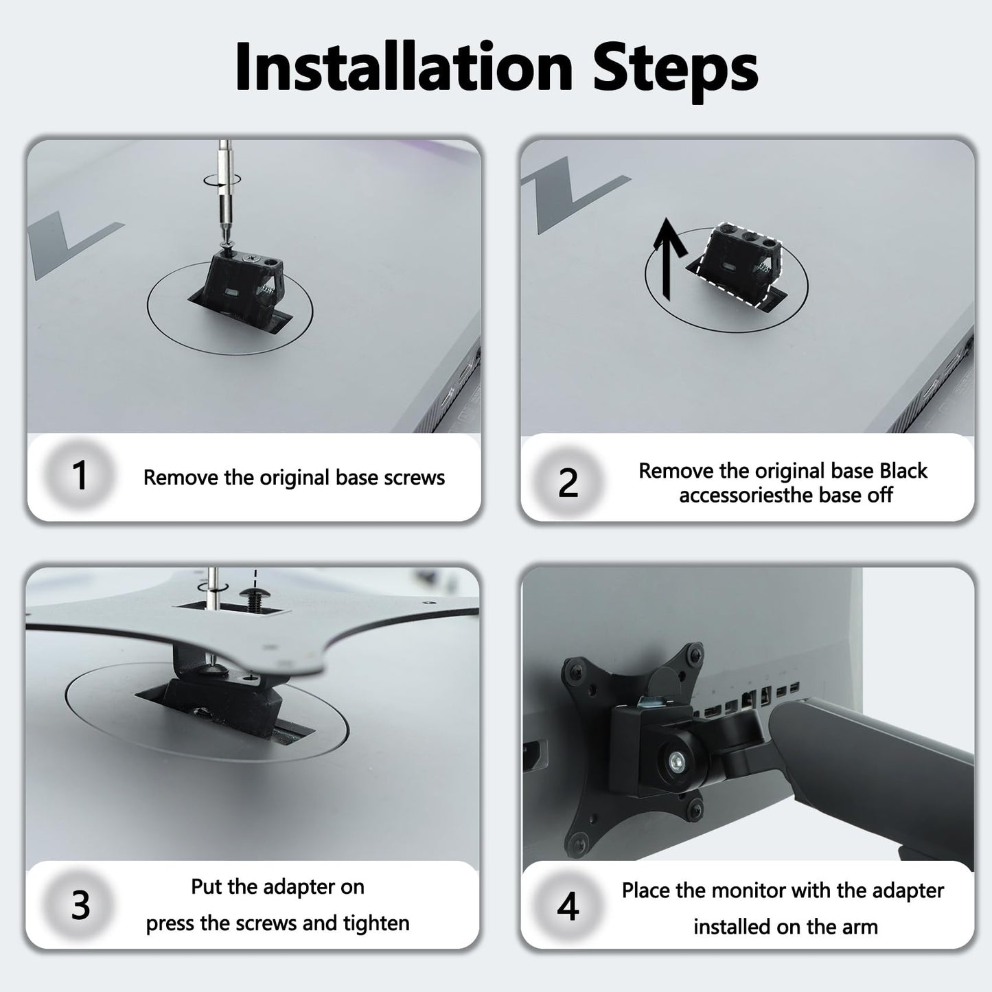 Z Series G3 Vesa Mount Adapter Compatible with HP Z Serie and E Serie G5 Monitor (Fits
