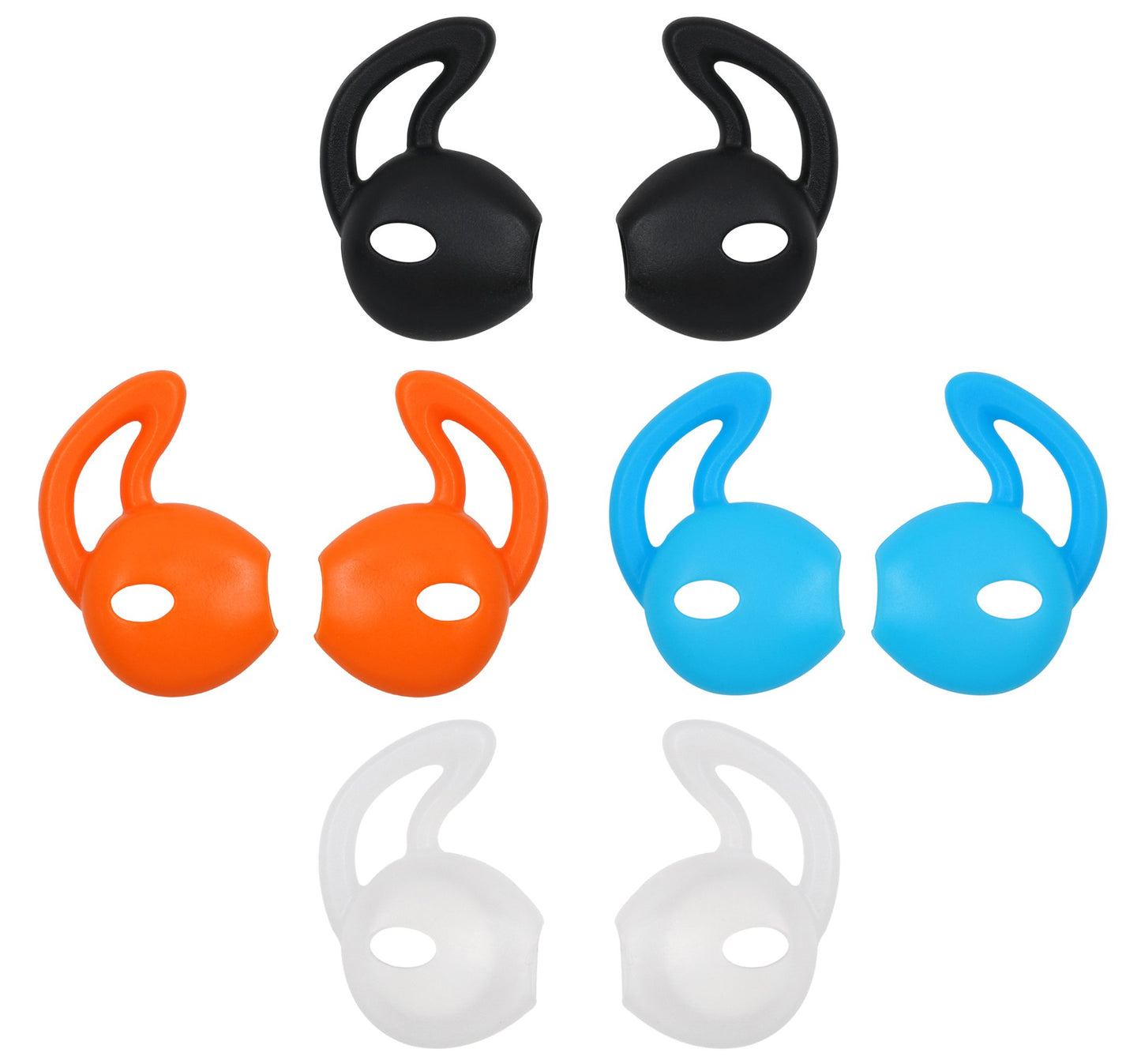 ALXCD Ear Gel for iPhone Earpods, Ear Buds Tips, 4 Pair Anti-Slip Soft Silicone Replacement Earbud Tips for Earphone of iPhone7 SE 6s iPhone 6s Plus