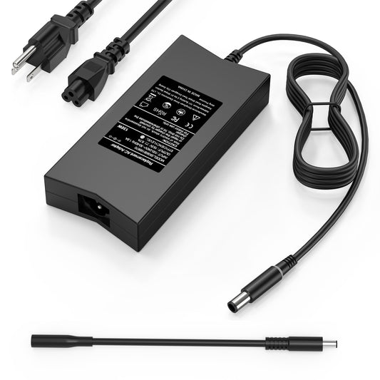 QIOUZW 130W 19.5V 6.7A 7.4mm Tip Laptop Charger Compatible with Dell Inspiron 15 7559 N7110 N5110 Precision M20 M60 M70 M90,Dell XPS 15 L502X 17