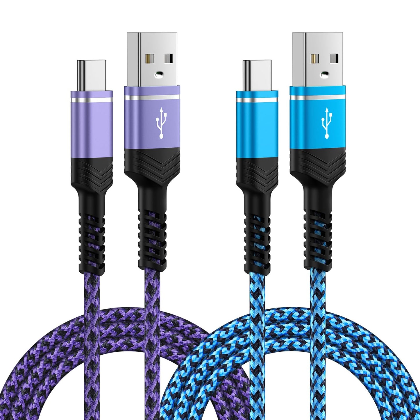 USB Type C Cable Fast Charging for Samsung Galaxy S25 FE/S25 Ultra/S25/S24/S24 Ultra/A16/A17, 2Pack 6FT Type C Charger Cables Android Phone Charging