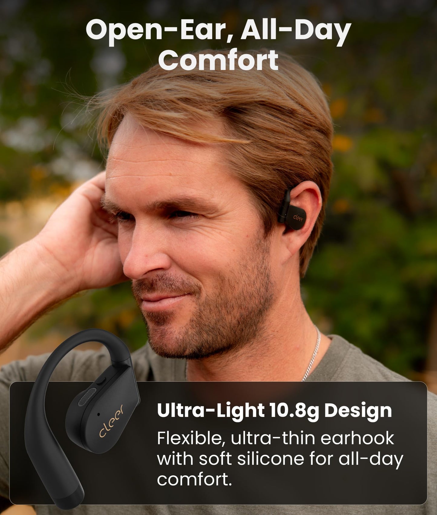 Cleer ARC 4 Plus Open Ear Earbuds,True Wireless Bluetooth Earphones with Dolby Audio and Head Tracking, Earhook Earbuds with 34H Playtime, IPX7…