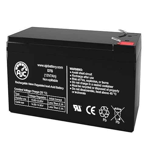 AJC Battery Compatible with APC Back-UPS ES 500 BE500U 12V 7Ah UPS Battery