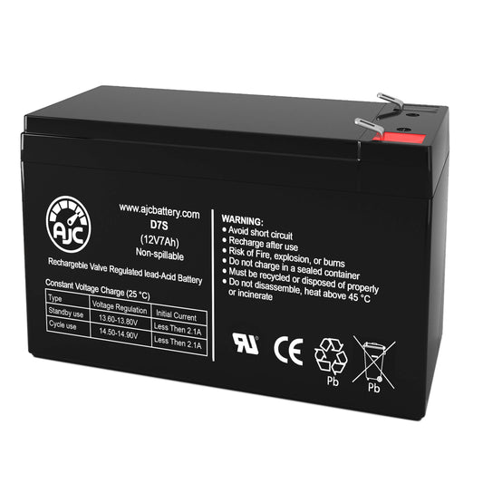 AJC Battery Compatible with APC Back-UPS ES 500 BE500U 12V 7Ah UPS Battery