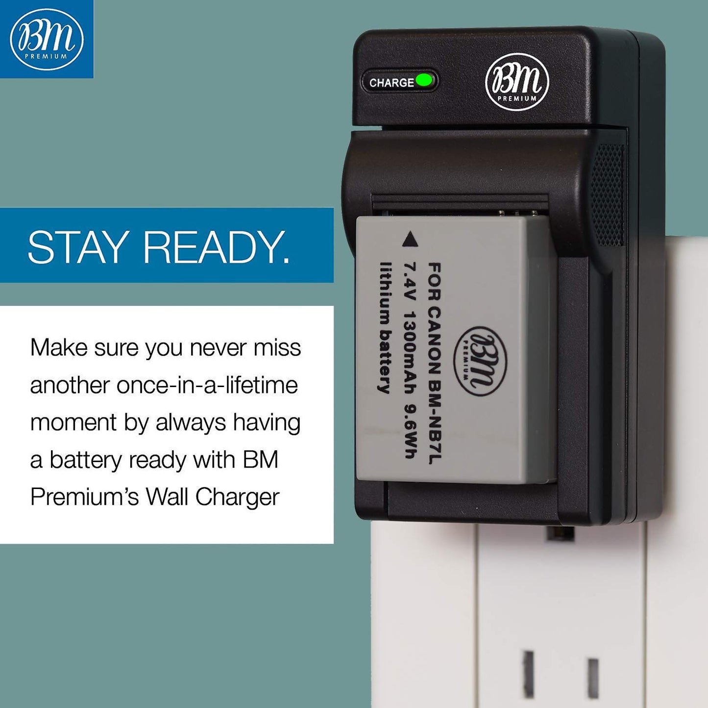Big Mike's BM Premium NB-7L Battery & Charger Kit Compatible with Canon PowerShot G10, G11, G12, SX30 is Digital Camera