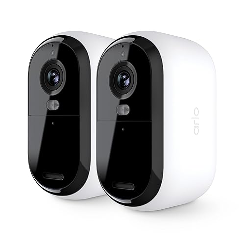 Arlo Essential Security Cameras Wireless Outdoor 2K (2nd Gen, 2023 Release) - Battery Power, Person Recognition, Package Detection, Animated Preview