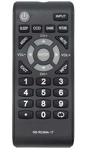 New Remote NS-RC4NA-17 NSRC4NA17 Replacement fit for Insignia LCD TV NS-24D310NA17 NS-24D510MX17 NS-24D510NA17 NS-32D310MX17 NS-32D310NA17